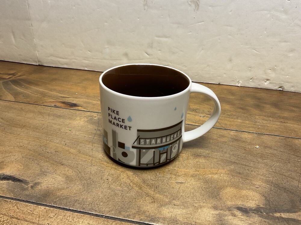 Starbucks Pike Place Market Coffee Mug Ceramic 14 oz You Are Here Collection